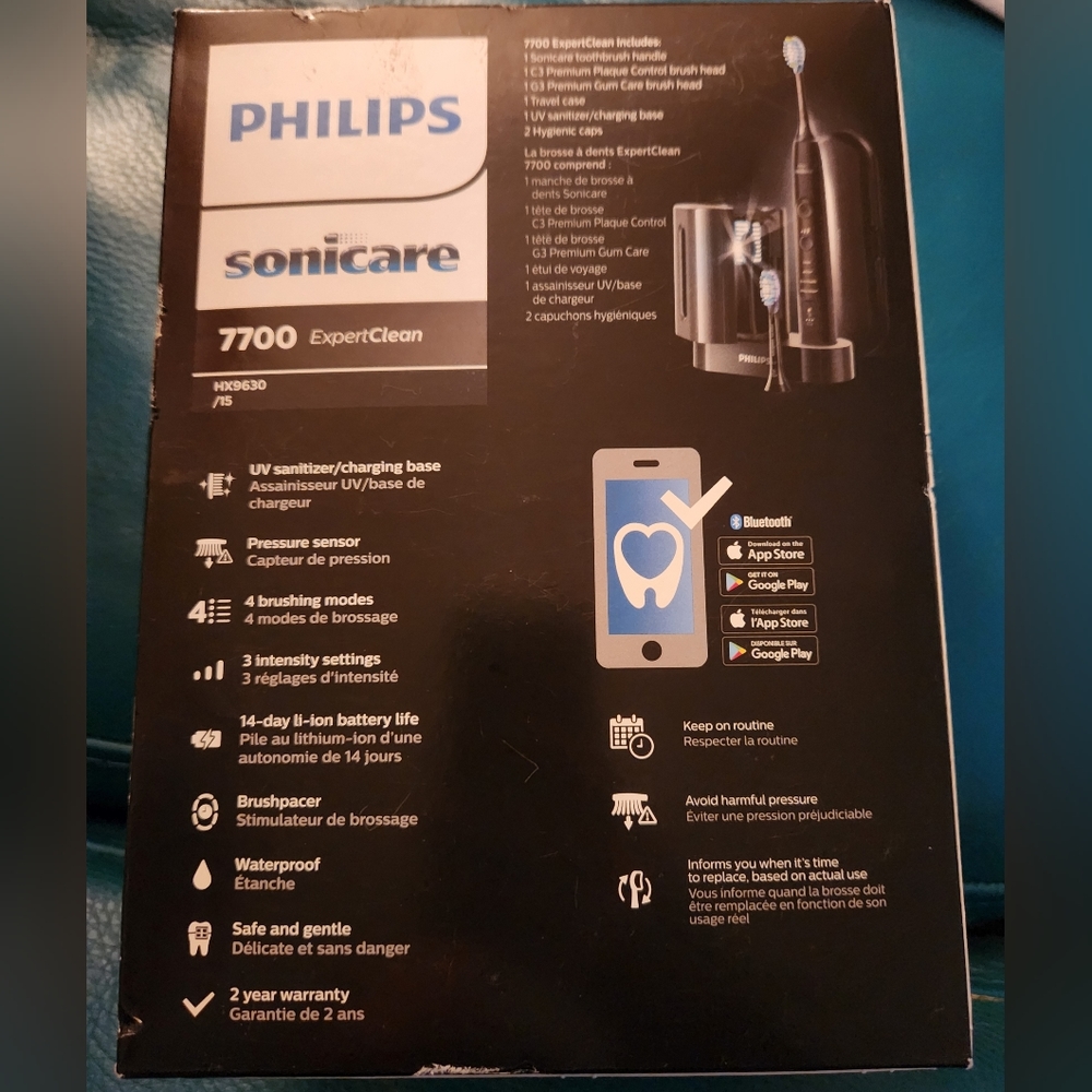 Philips Sonicare ExpertClean 7700 Rechargeable Electric Toothbrush with Bluetoot